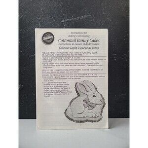 Wilton Cottontail Bunny Cakes Instructions For Baking & Decorating